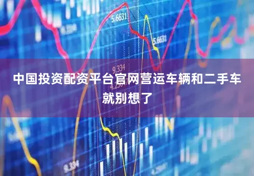中国投资配资平台官网营运车辆和二手车就别想了